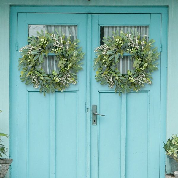 Christmas Simulated Berry Wreath Vine Ring Door Decoration Pendant (F1-34) - Image 6