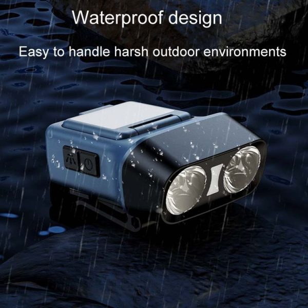 Head-Mounted LED Outdoor Sensor Long Range Fishing Work Headlamp, Style: Black Standard - Image 5