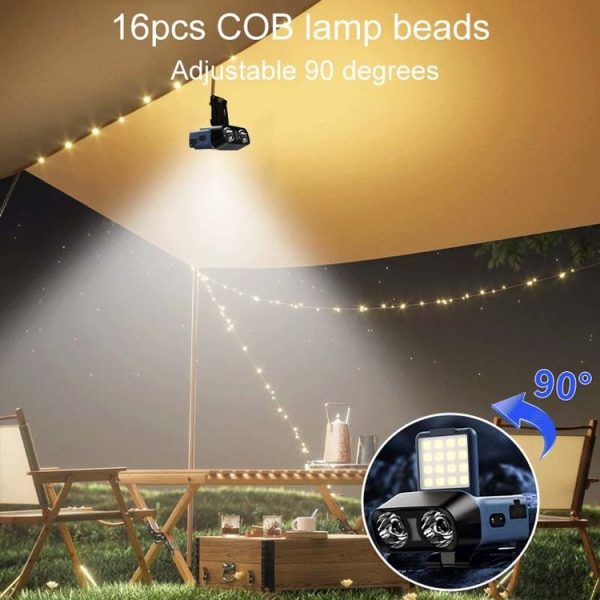 Head-Mounted LED Outdoor Sensor Long Range Fishing Work Headlamp, Style: Black Standard - Image 9