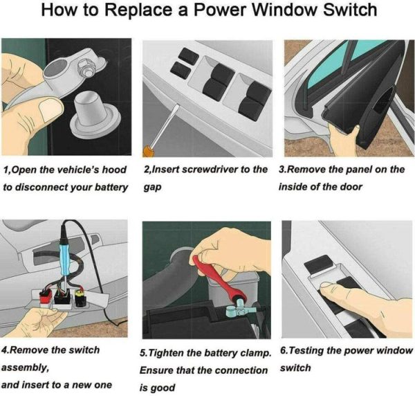 Volkswagen 255959855B Car Window Lift Electric Control Switch - Image 5