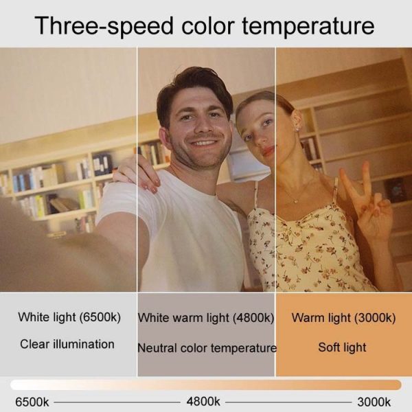 Desiontal X1 Portable RGB Cell Phone Live Streaming Fill Light (White) - Image 10
