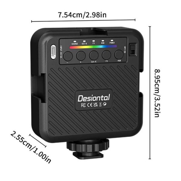 Desiontal X1 Portable RGB Cell Phone Live Streaming Fill Light (White) - Image 3