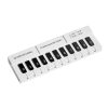 Piano Keys Temporary Parking Plate Car Hidden Parking Number Board (White 9968)