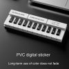 Piano Keys Temporary Parking Plate Car Hidden Parking Number Board (White 9968) - Image 4