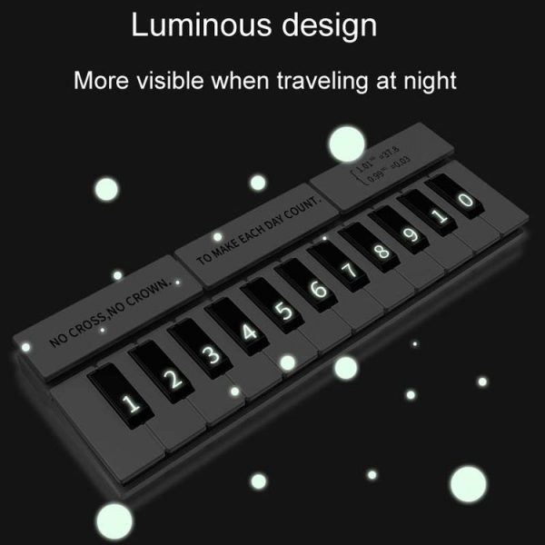 Piano Keys Temporary Parking Plate Car Hidden Parking Number Board (White 9968) - Image 5