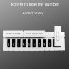 Piano Keys Temporary Parking Plate Car Hidden Parking Number Board (White 9968) - Image 8