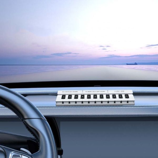 Piano Keys Temporary Parking Plate Car Hidden Parking Number Board (White 9968) - Image 9