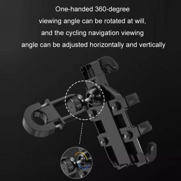 JNHW Motorcycle Bicycle Eight Claw Mobile Phone Navigation Shockproof Bracket, Style: For Handlebar - Image 7