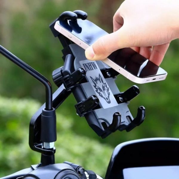 JNHW Motorcycle Bicycle Eight Claw Mobile Phone Navigation Shockproof Bracket, Style: For Handlebar - Image 8