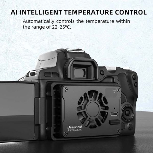 Canon / Sony / FUJIFILM Desiontal F01 Portable Metal Case Semiconductor Camera Cooler SLR Cooling Fan - Image 6