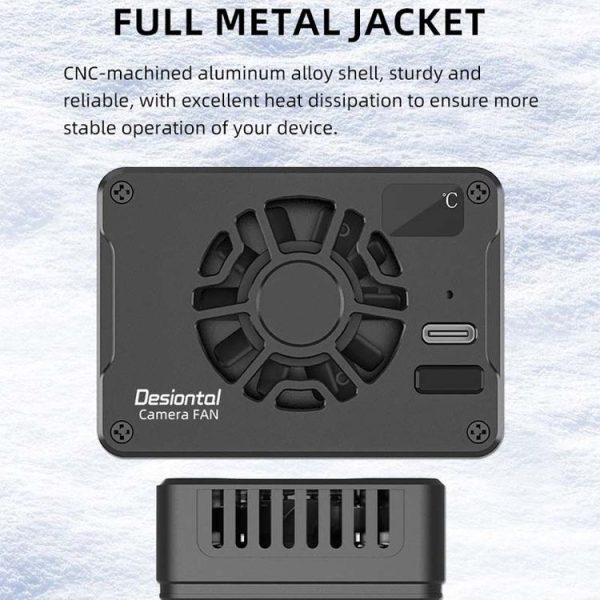 Canon / Sony / FUJIFILM Desiontal F01 Portable Metal Case Semiconductor Camera Cooler SLR Cooling Fan - Image 8