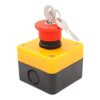 Elevator Pit Platform High-position Emergency Stop Switch With Bottom Box + Key (1 Normally Open 1 Normally Closed) - Image 2