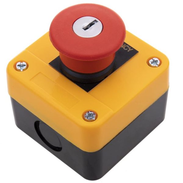 Elevator Pit Platform High-position Emergency Stop Switch With Bottom Box + Key (1 Normally Open 1 Normally Closed) - Image 3