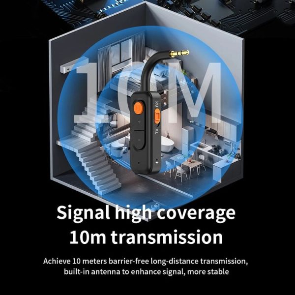 3-in-1 Receiver Bluetooth Transmitter with Call Aux Car Bluetooth Adapter - Image 12
