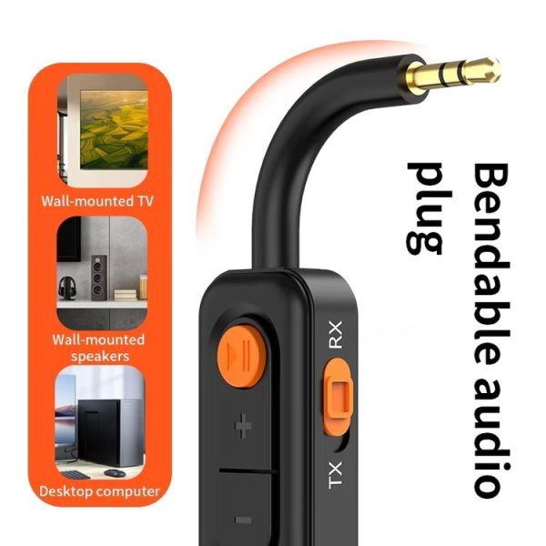 3-in-1 Receiver Bluetooth Transmitter with Call Aux Car Bluetooth Adapter - Image 5