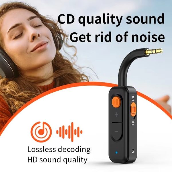 3-in-1 Receiver Bluetooth Transmitter with Call Aux Car Bluetooth Adapter - Image 8