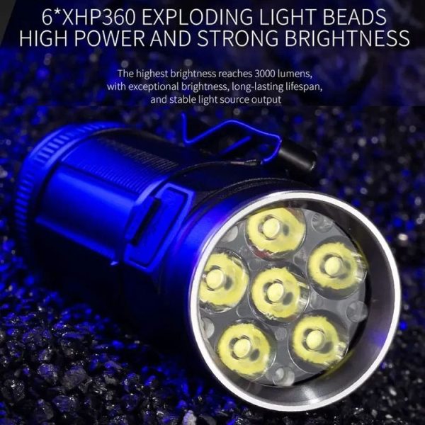 E-SMARTER W5184 Pen Insert 6 Holes Flashlight Outdoor Mini Flashlight - Image 5