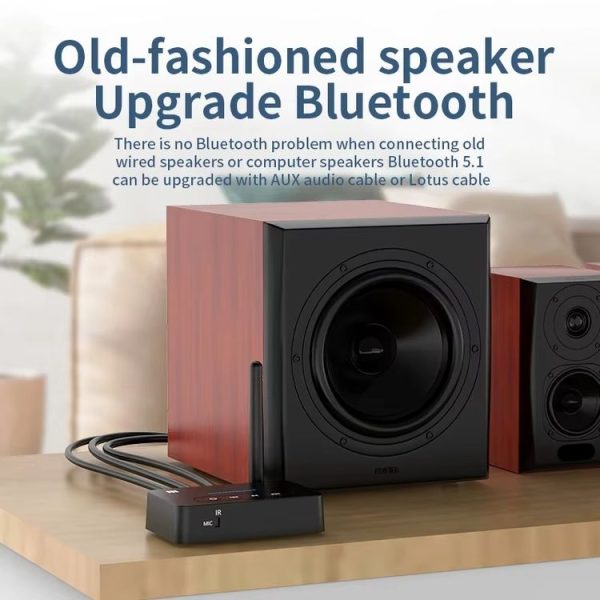 D9 2-in-1 Old-fashioned Audio Car Bluetooth Receiver Transmitter NFC Music Bluetooth Adapter - Image 10