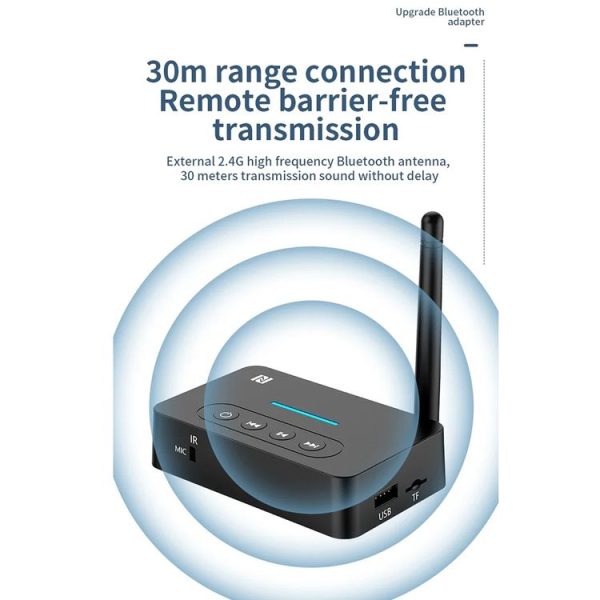 D9 2-in-1 Old-fashioned Audio Car Bluetooth Receiver Transmitter NFC Music Bluetooth Adapter - Image 13