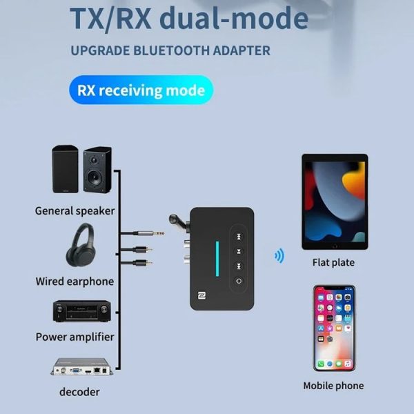 D9 2-in-1 Old-fashioned Audio Car Bluetooth Receiver Transmitter NFC Music Bluetooth Adapter - Image 8