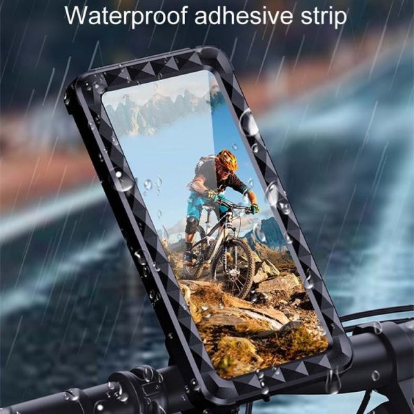 Bicycle Fixed Rotatable Waterproof Cell Phone Navigation Bracket, Style: Handlebar Model - Image 10