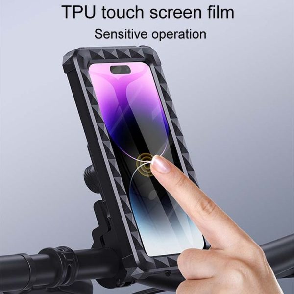 Bicycle Fixed Rotatable Waterproof Cell Phone Navigation Bracket, Style: Handlebar Model - Image 6