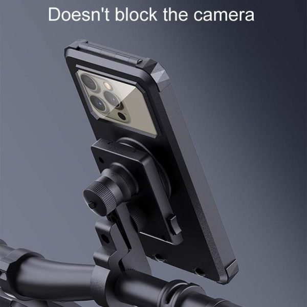 Bicycle Fixed Rotatable Waterproof Cell Phone Navigation Bracket, Style: Handlebar Model - Image 9