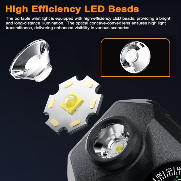 Outdoor Portable Night Running Multifunctional SOS Warning Wrist Light - Image 6