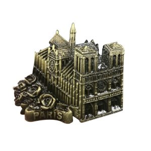 Architectural Landscape Metal Magnetic Refrigerator Stickers Home Decoration (Notre Dame De Paris)