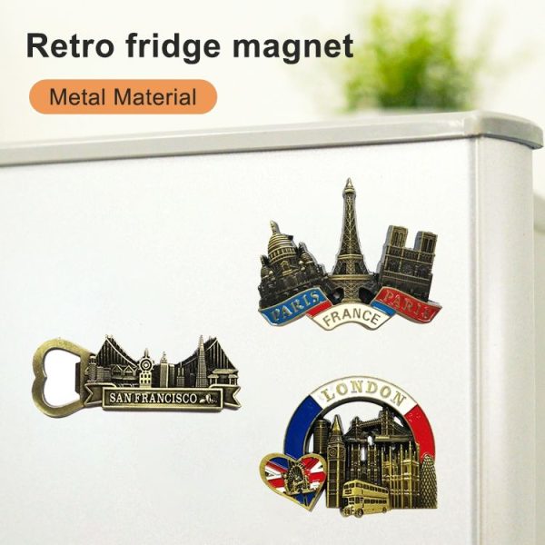 Architectural Landscape Metal Magnetic Refrigerator Stickers Home Decoration (Notre Dame De Paris) - Image 4