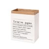 Kraft Paper Bag Gift Bags For Artificial Dried Flowers Vase Home Decorations, Size: 32x16x32cm (White French)