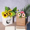 Kraft Paper Bag Gift Bags For Artificial Dried Flowers Vase Home Decorations, Size: 32x16x32cm (White French) - Image 6
