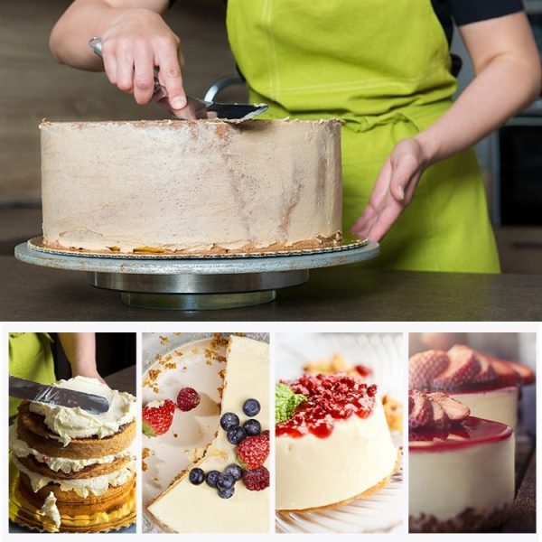 Stainless Steel Cream Spatula Stainless Steel Bell Knife Cake Spatula Baking Scraper Baking Tools (6-Inch Curved Knife) - Image 10