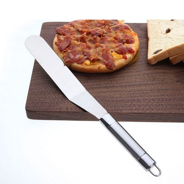 Stainless Steel Cream Spatula Stainless Steel Bell Knife Cake Spatula Baking Scraper Baking Tools (6-Inch Curved Knife) - Image 7