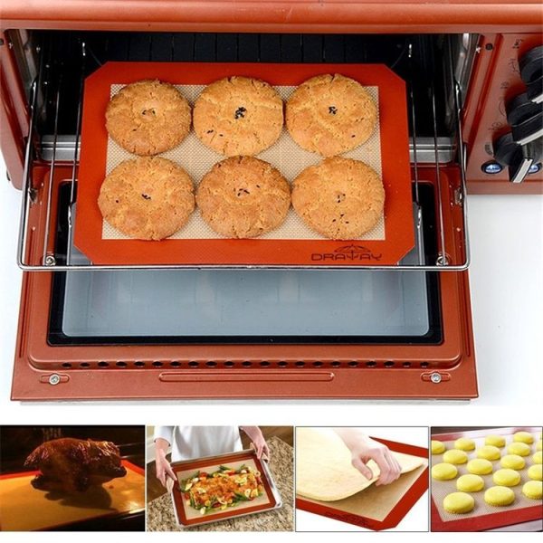 Platinum Glass Fiber Silicone Pastry Cake Cookie Baking Mat Pad Sheet Kneading Mat, Size: 40x30cm - Image 10