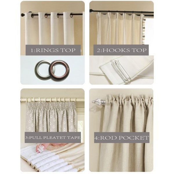 Sheer Tulle Window Curtains for Living Room The Bedroom The Kitchen, Size: 1mX2.5m (Punch) (Green) - Image 7