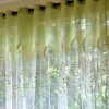 2 PCS Sheer Tulle Window Curtains for Living Room The Bedroom The Kitchen, Size: 1mX2.5m (Four Wire Draw) (Green) - Image 3