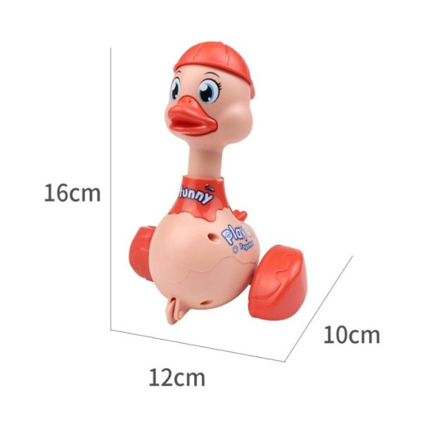 3 PCS Children Animal Press Crawling Toy Car, Specification: Swing Duck (Orange) - Image 3