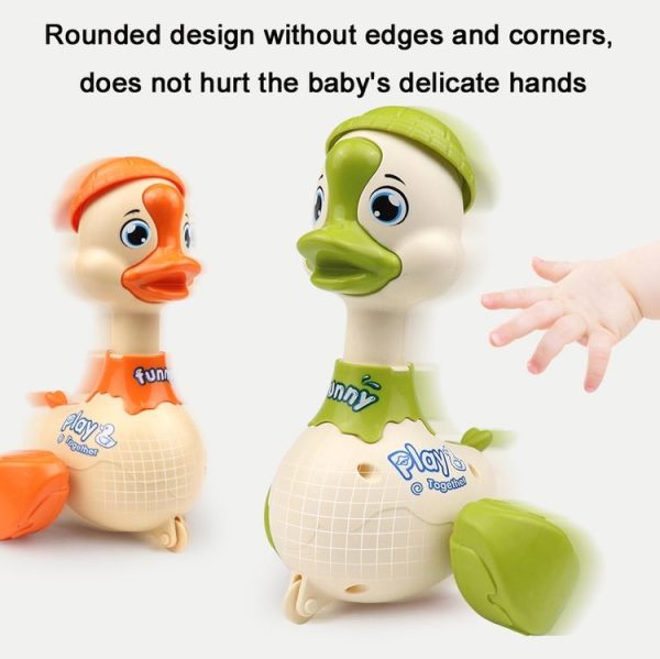 3 PCS Children Animal Press Crawling Toy Car, Specification: Swing Duck (Orange) - Image 6