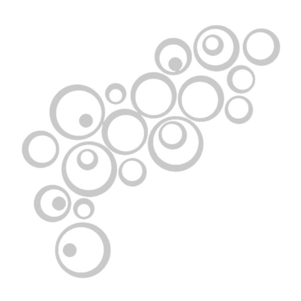 24 PCS 3D DIY Circles Decoration Mirror Wall Stickers for TV Background Home Decor Acrylic Decor Wall Art (Silver) - Image 7