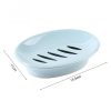 Double Lattice Home Bathroom Soap Dish Box Case Holder Container (Blue) - Image 2