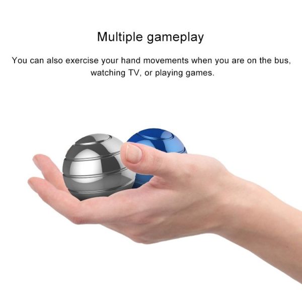 Fully Disassembled Rotating Tabletop Ball Decompression Gyroscope Tabletop Toy, Specification: Diameter 45mm (Blue) - Image 5