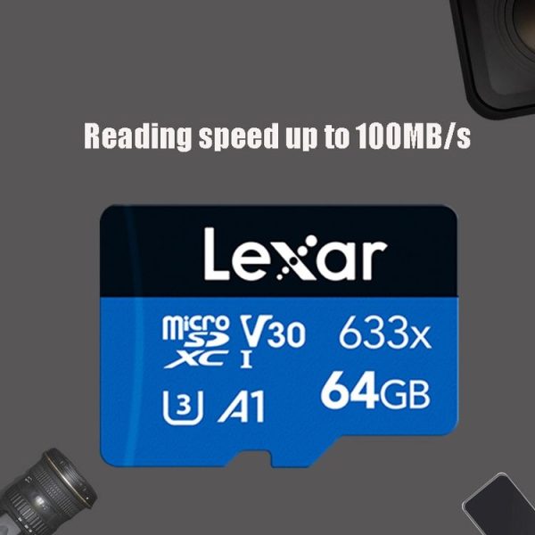 Lexar 633x 64GB High-speed Driving Recorder Dedicated Mobile Phone Memory Card DVR TF Card - Image 5