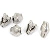 5 PCS 304 Stainless Steel Plate Single Clip Double Clamp Wire Rope Clamp, Specification: M8, Style: Single Clip