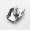 5 PCS 304 Stainless Steel Plate Single Clip Double Clamp Wire Rope Clamp, Specification: M8, Style: Single Clip - Image 3