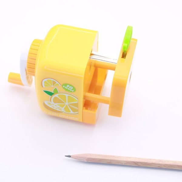 Cartoon Fruit Hand Pencil Sharpener Fun Student Cute Sharpener, Random Color Delivery - Image 4