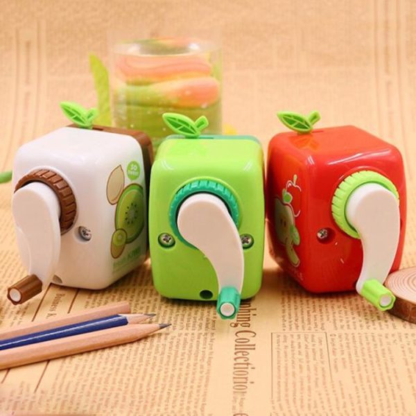 Cartoon Fruit Hand Pencil Sharpener Fun Student Cute Sharpener, Random Color Delivery - Image 7