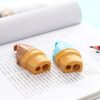 2 PCS Double Hole Plastic Pencil Sharpener Creative Cartoon Ice Cream Pencil Sharpener for Student Stationery, Random Color Delivery - Image 3