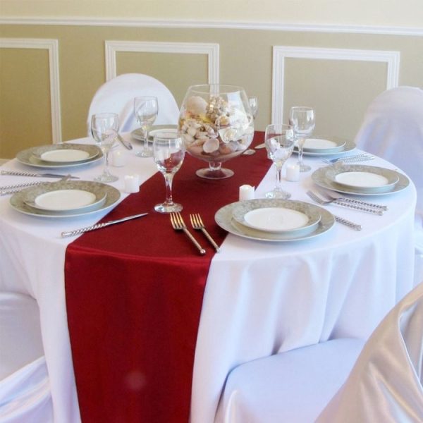 Satin Tablecloth Table Decoration for Home Party Wedding Christmas Decoration (Royal Blue) - Image 8