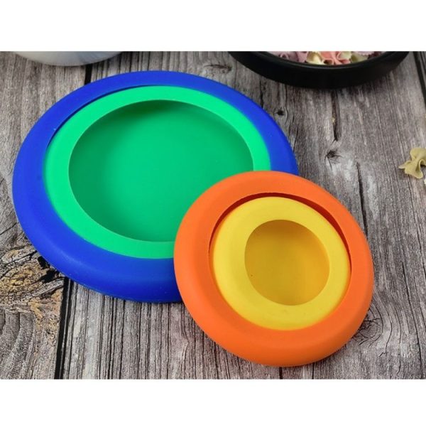 3 Sets 4 in 1 Silicone Fresh-Keeping Cover Set Multifunctional Fruit And Vegetable Sealable Stretchable Silicone Bowl Cover Random Color Delivery - Image 4